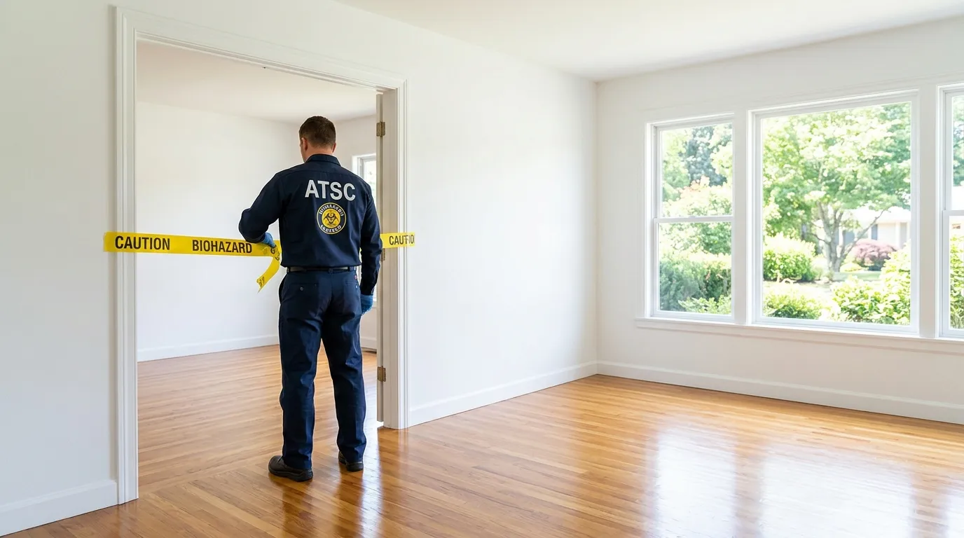 Certified biohazard cleanup crew performing Crime Scene Cleanup in Brookfield